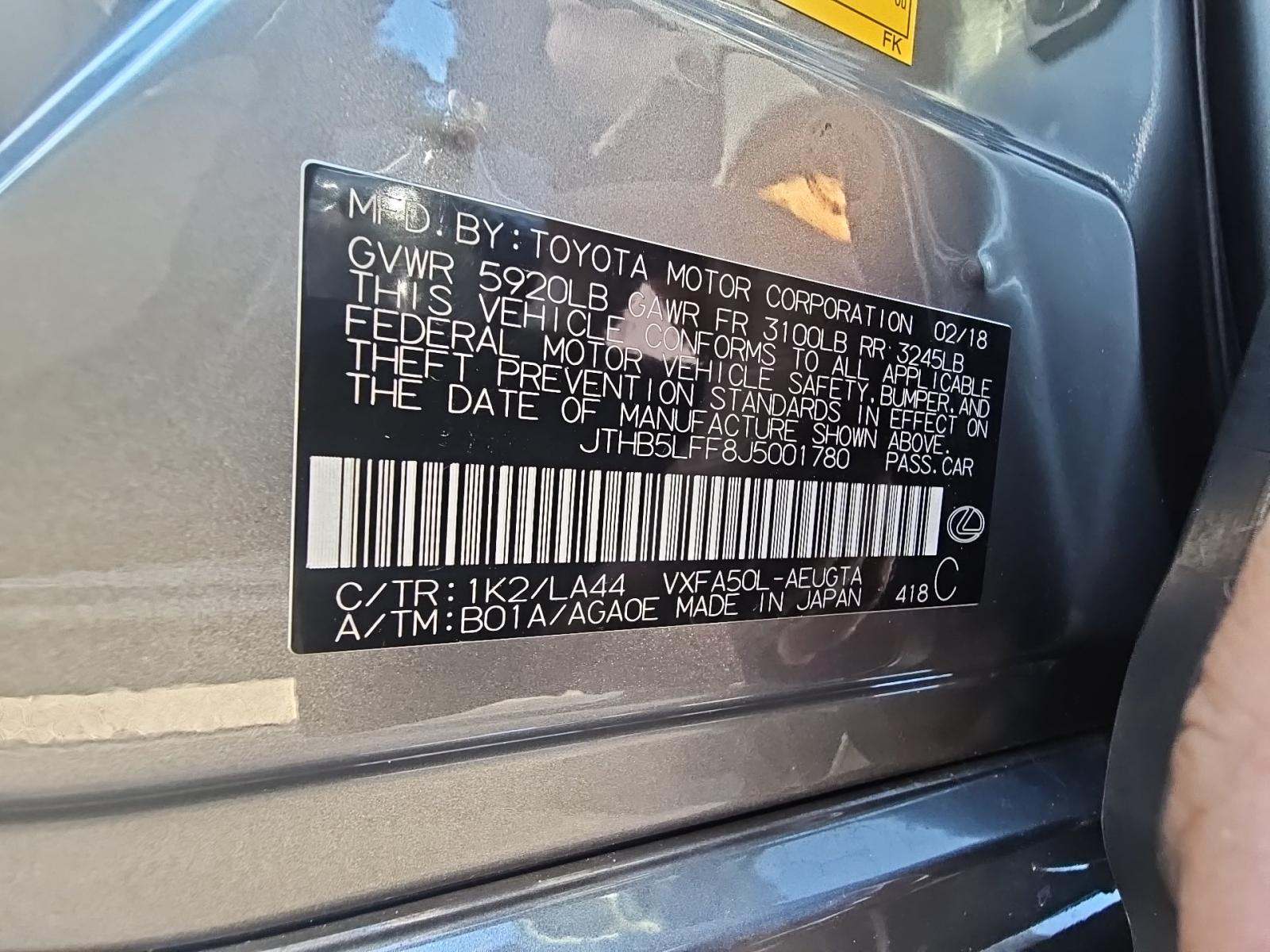 2018 Lexus LS LS 500 RWD