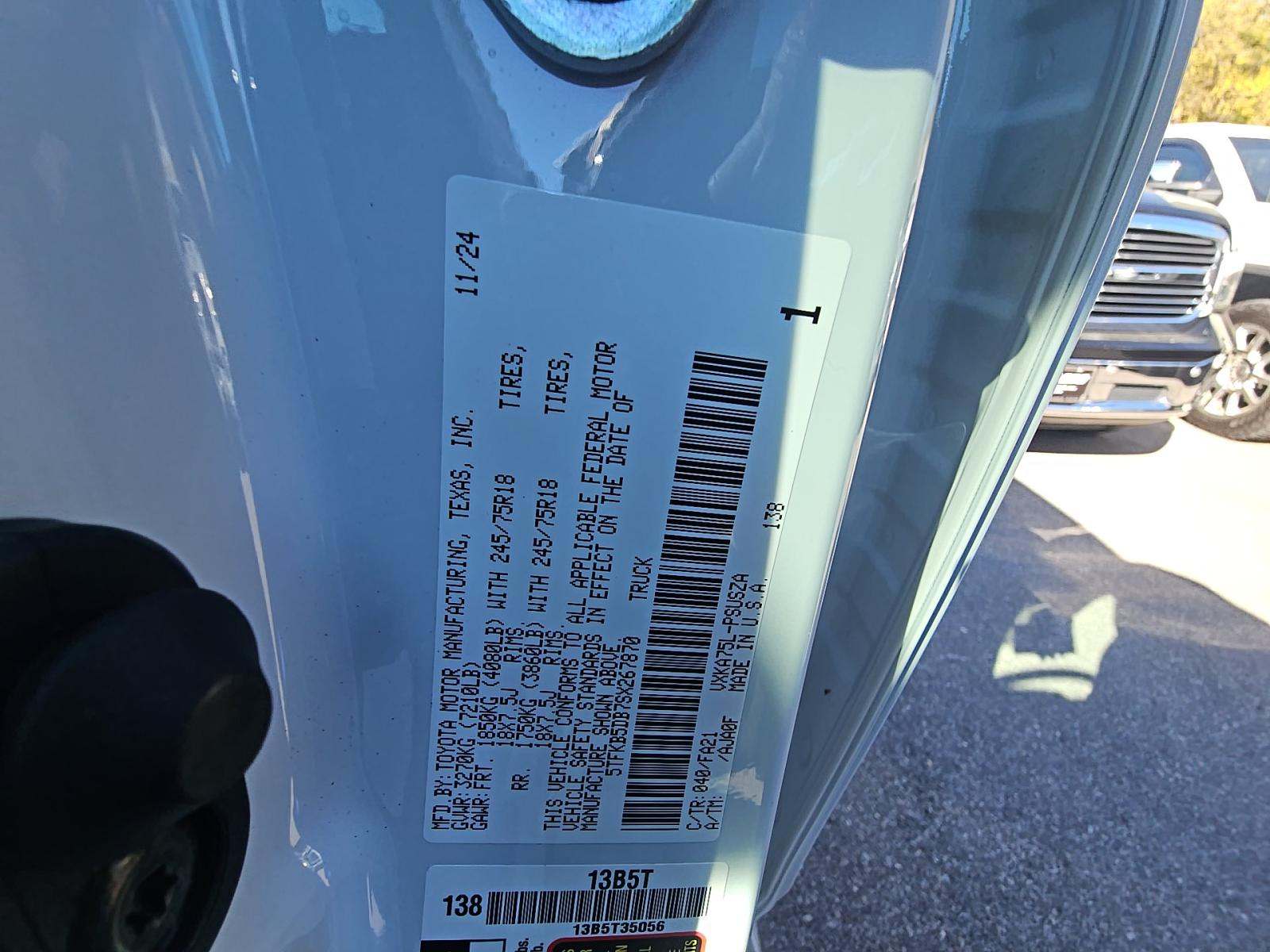 2025 Toyota Tundra SR AWD