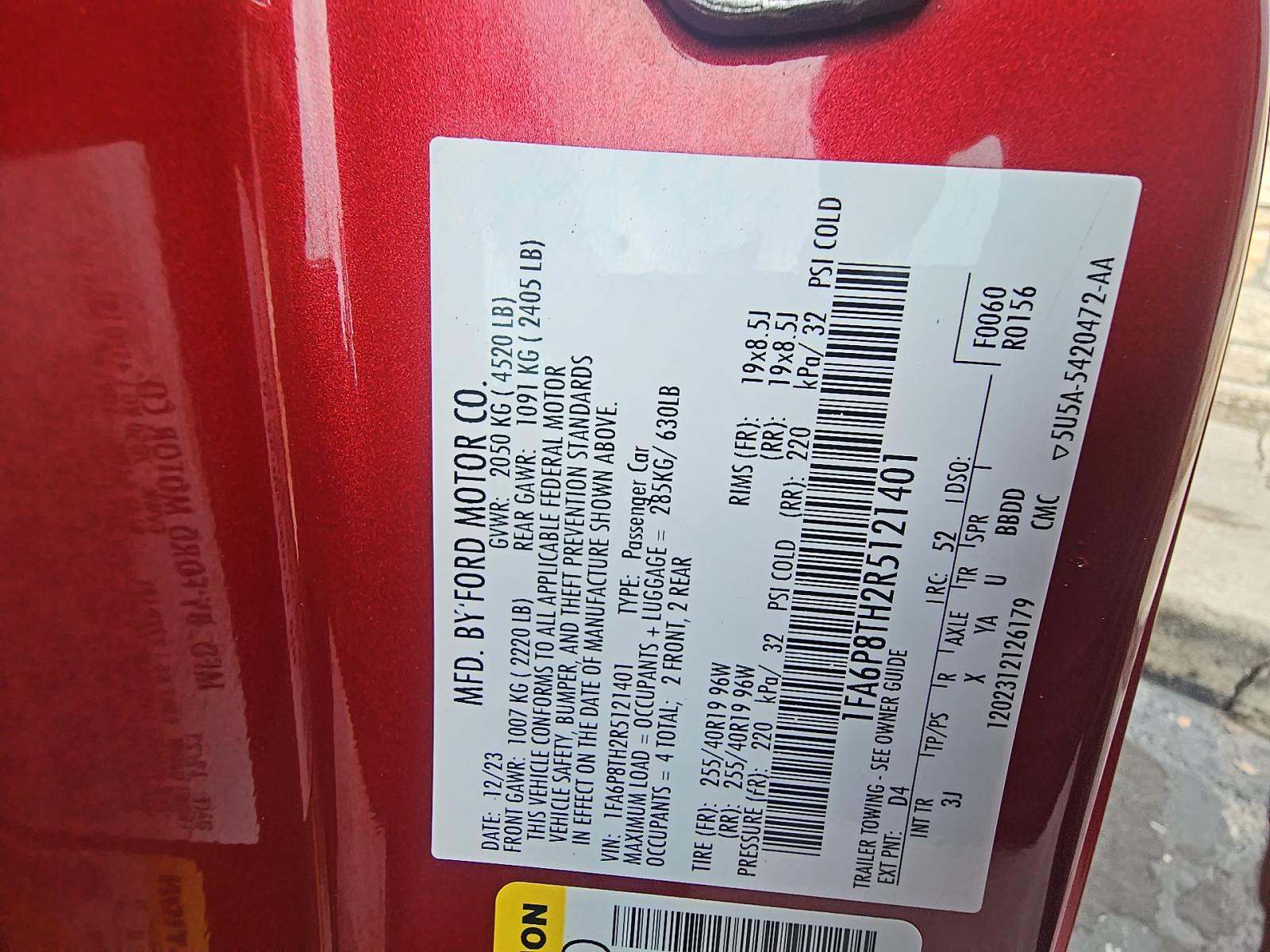 2024 Ford Mustang EcoBoost Premium RWD