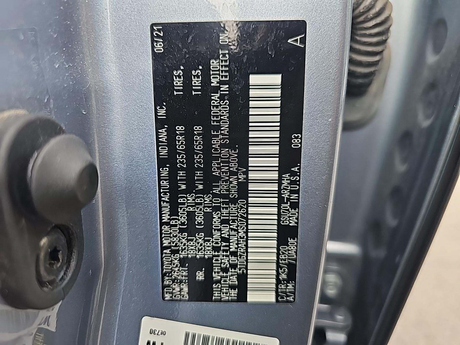 2021 Toyota Highlander XLE FWD