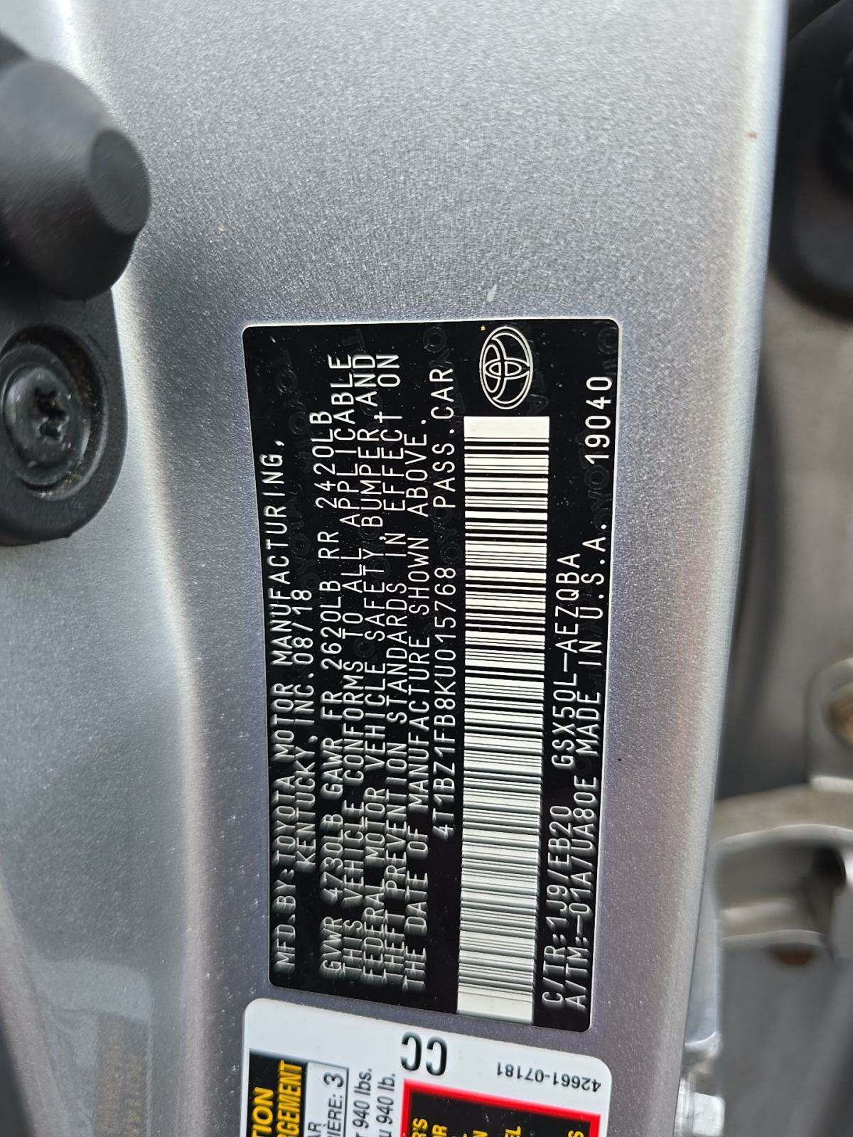 2019 Toyota Avalon XSE FWD