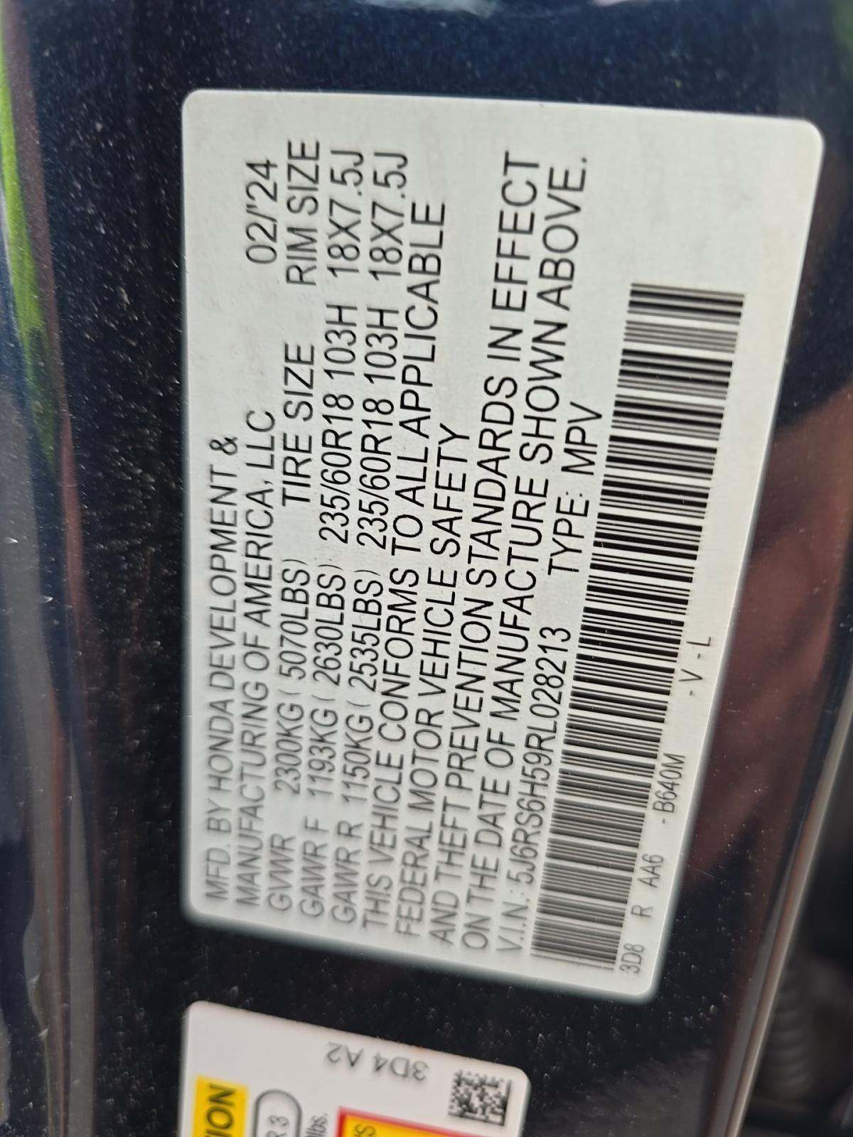 2024 Honda CR-V Hybrid Sport AWD