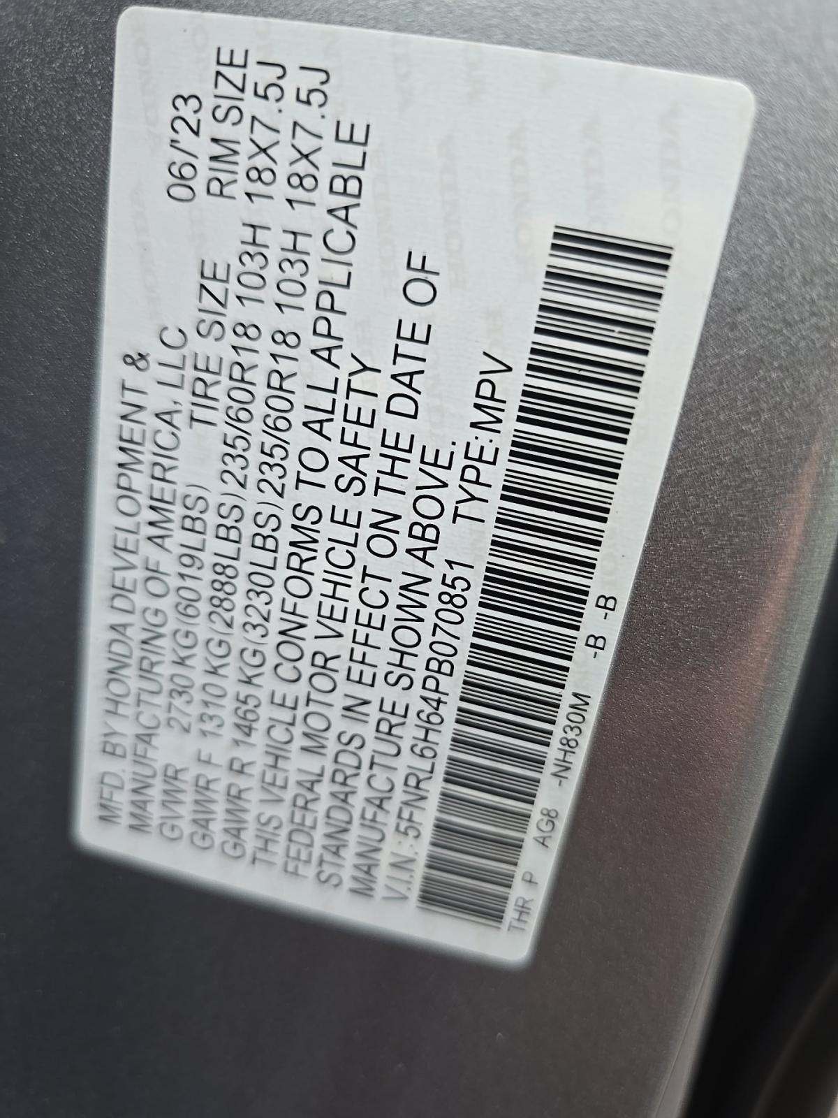 2023 Honda Odyssey EX-L FWD