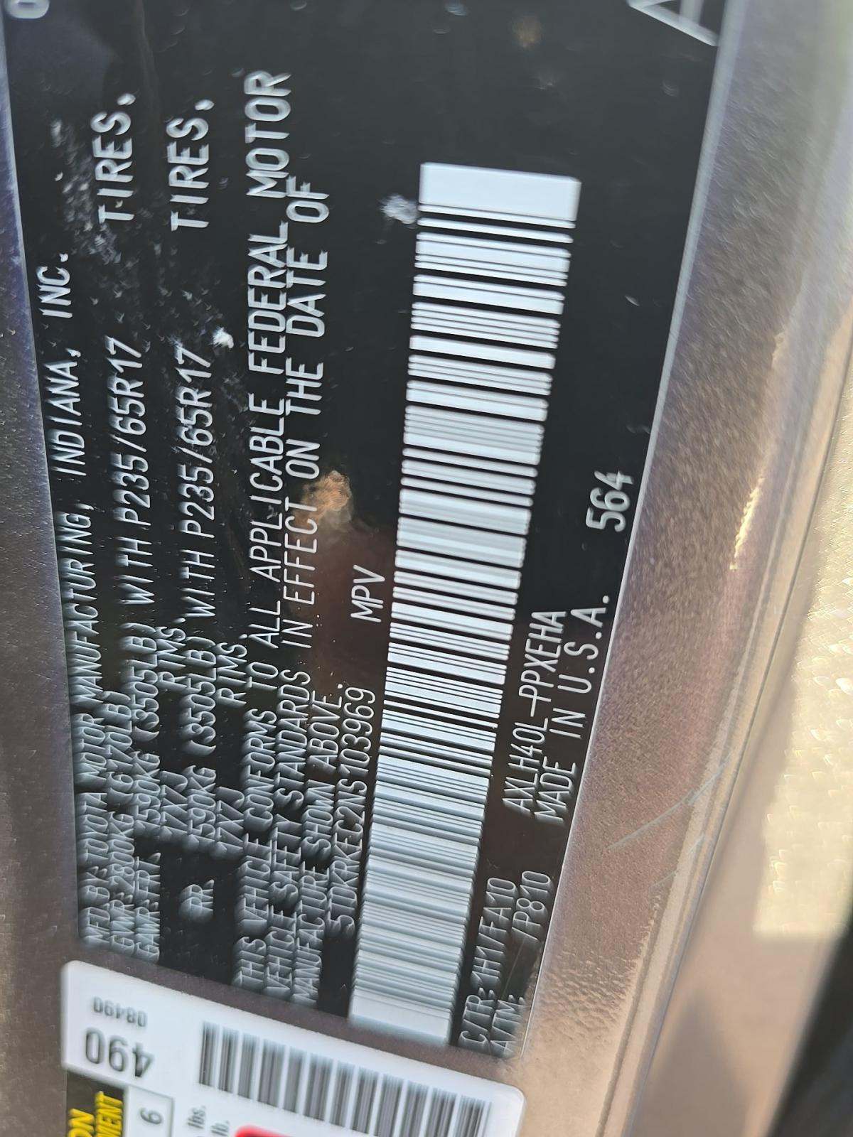 2022 Toyota Sienna LE FWD