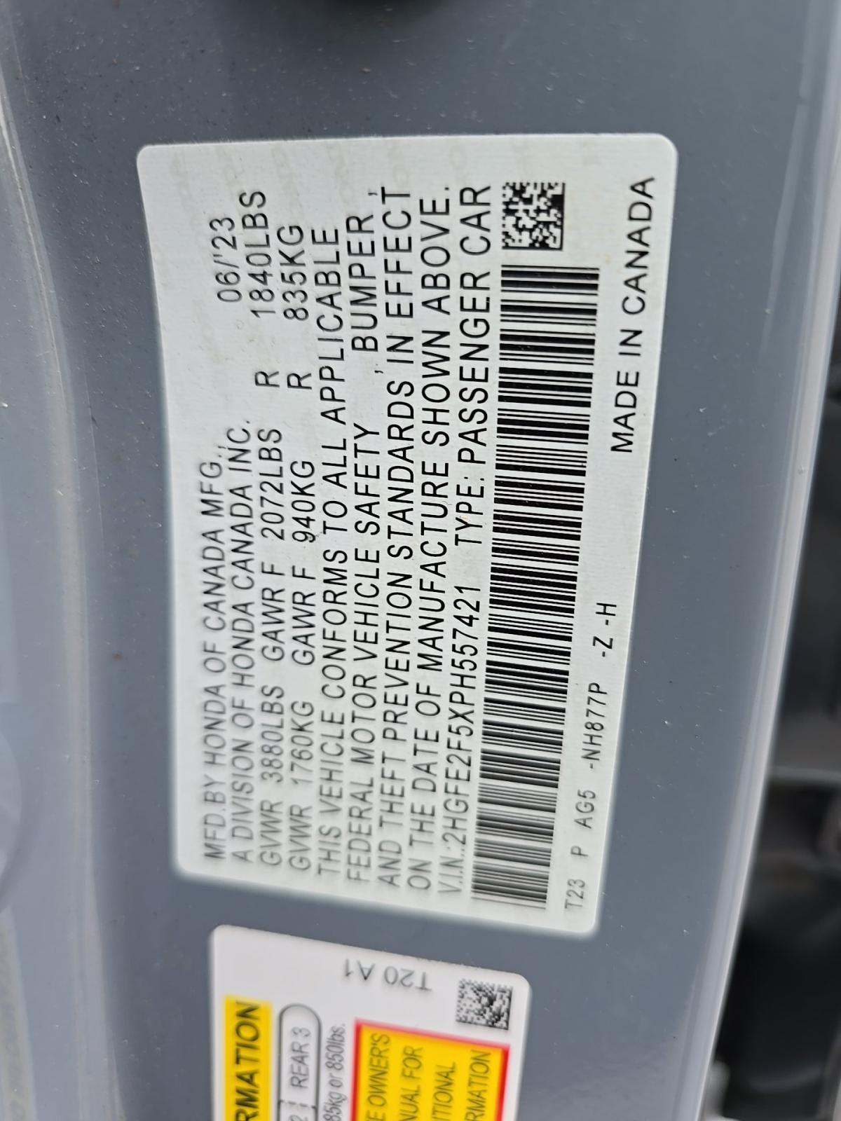 2023 Honda Civic Sport FWD