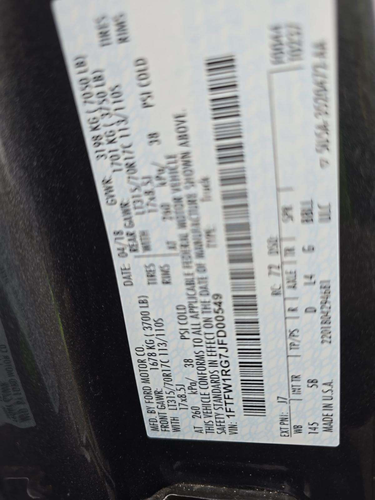 2018 Ford F-150 Raptor AWD