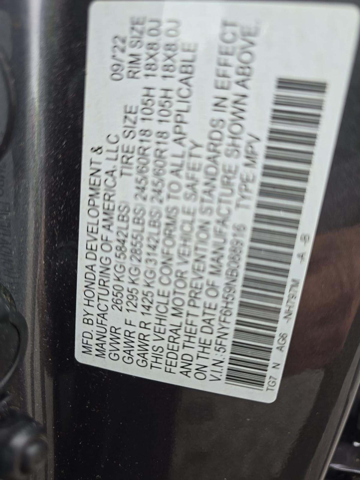 2022 Honda Pilot EX-L AWD