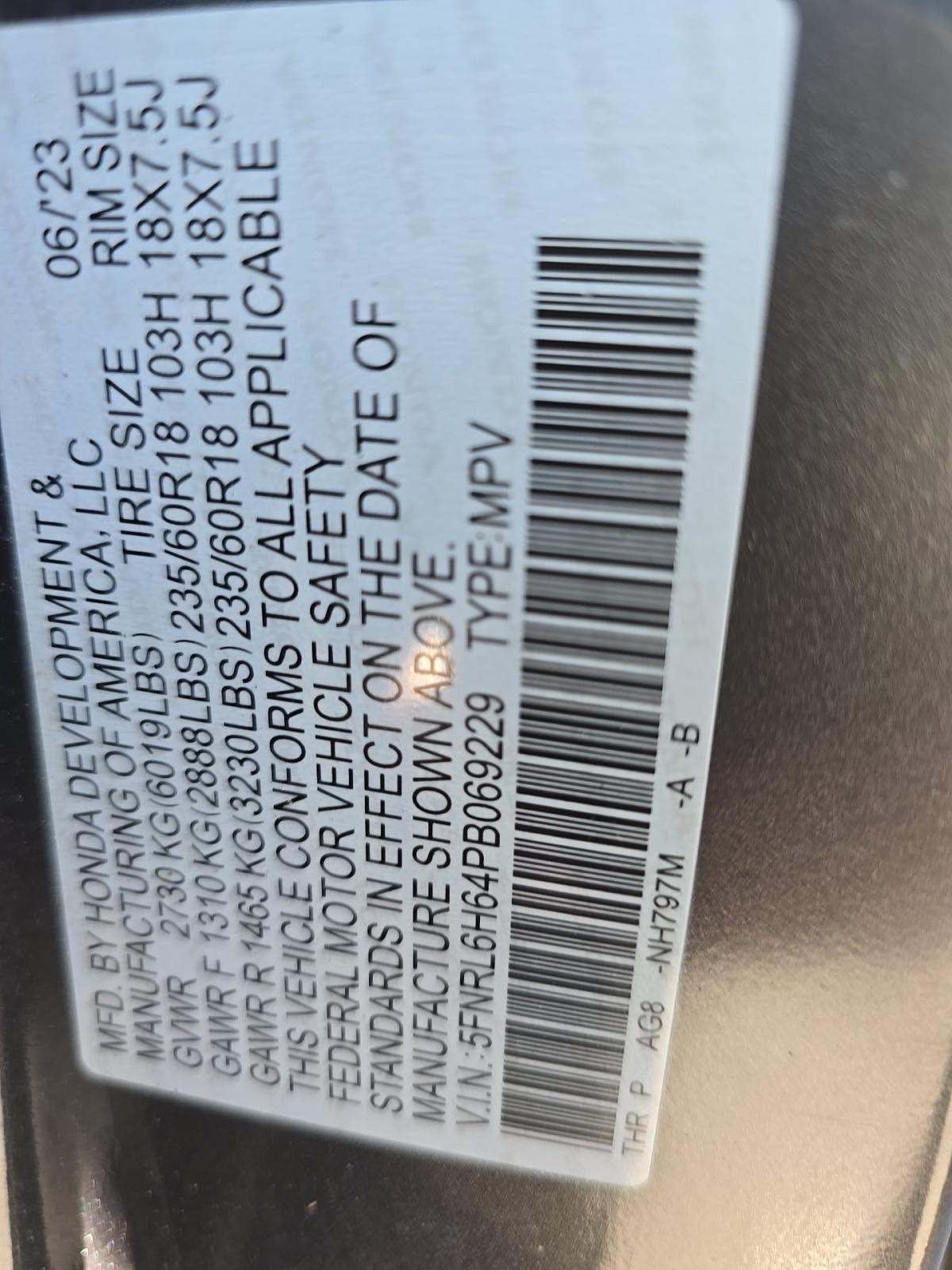 2023 Honda Odyssey EX-L FWD