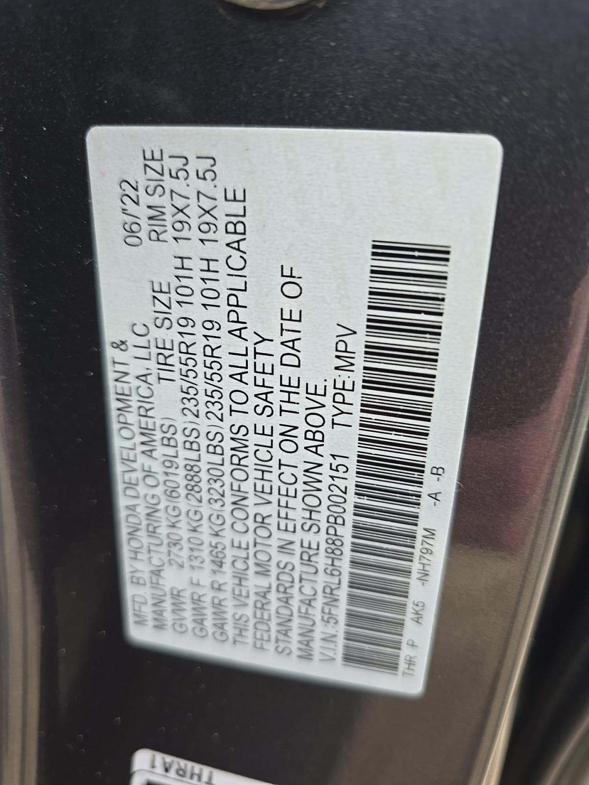 2023 Honda Odyssey Touring FWD