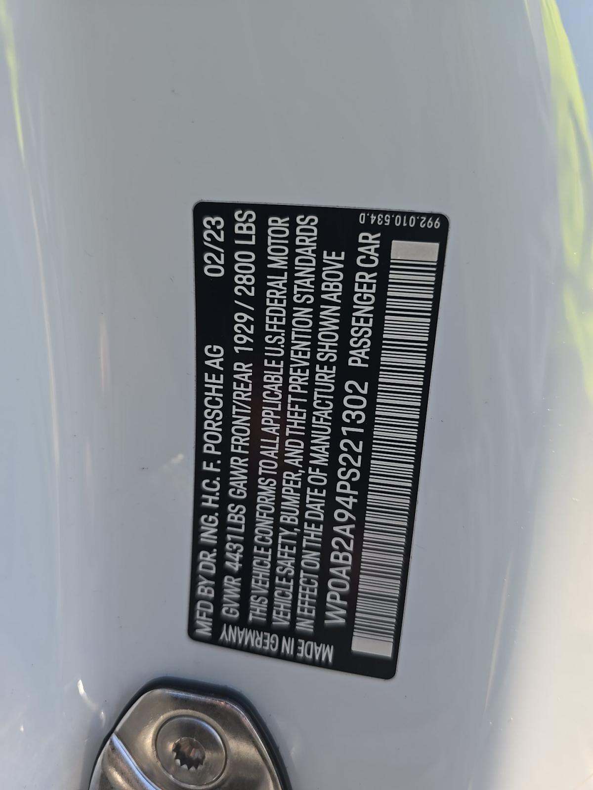 2023 Porsche 911 Carrera 4S AWD