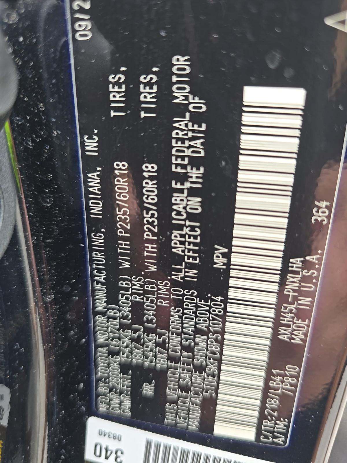 2023 Toyota Sienna Platinum AWD