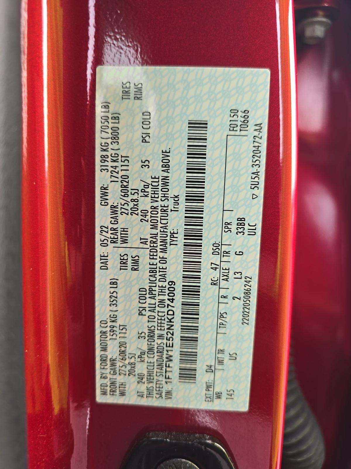 2022 Ford F-150 XLT AWD