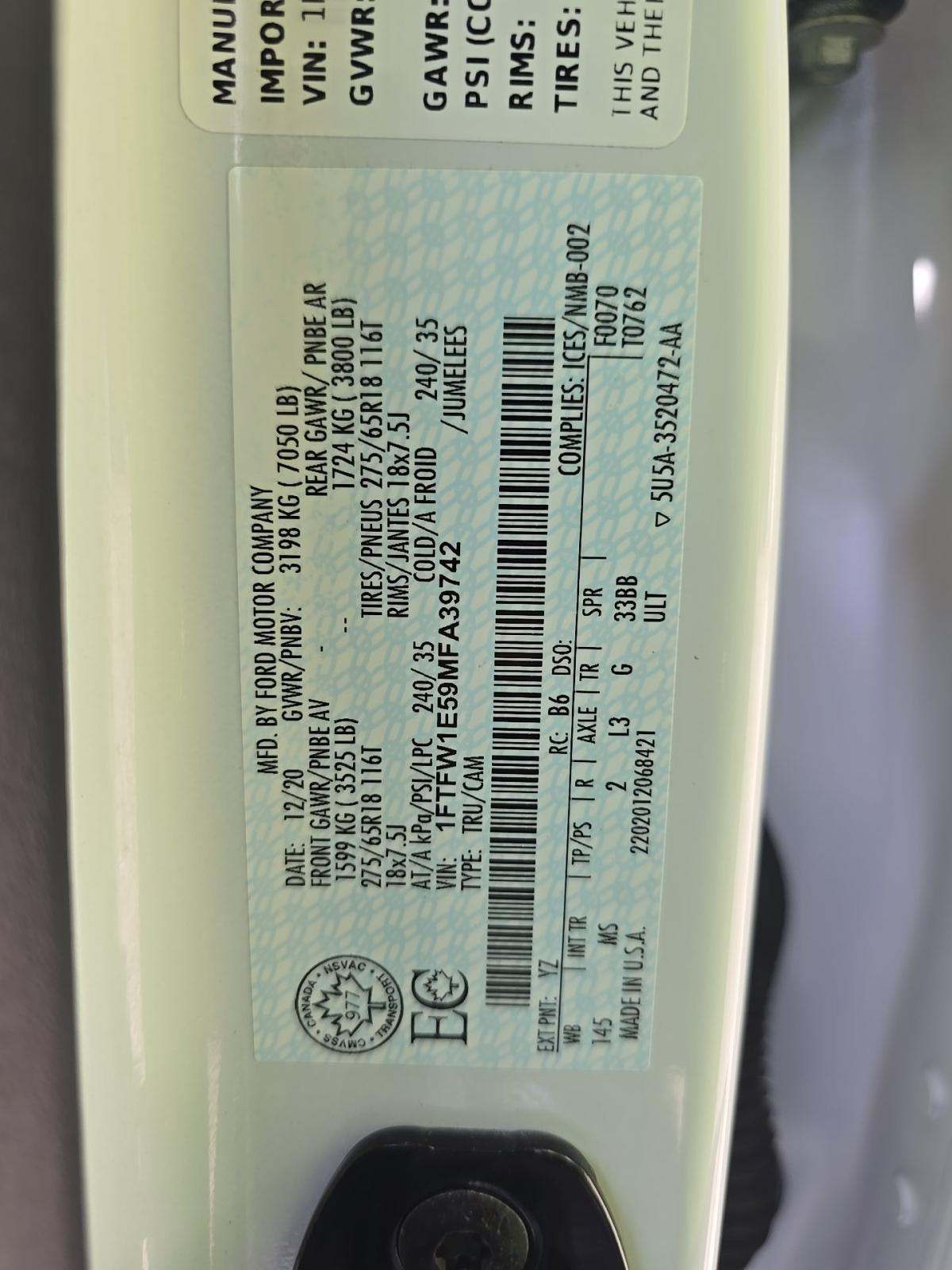 2021 Ford F-150 XLT AWD