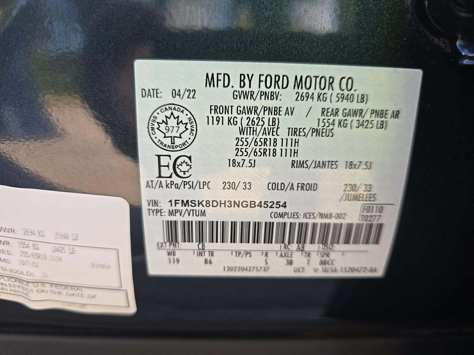 2022 Ford Explorer XLT AWD