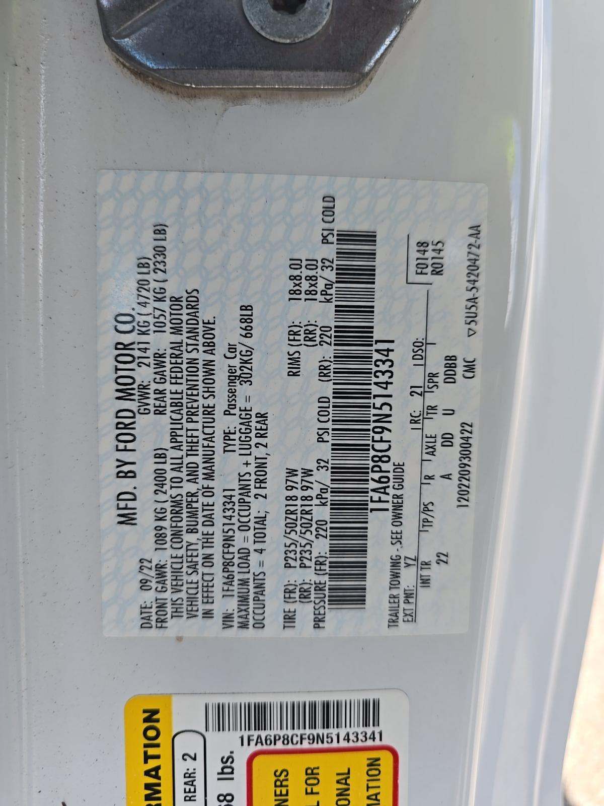 2022 Ford Mustang GT RWD