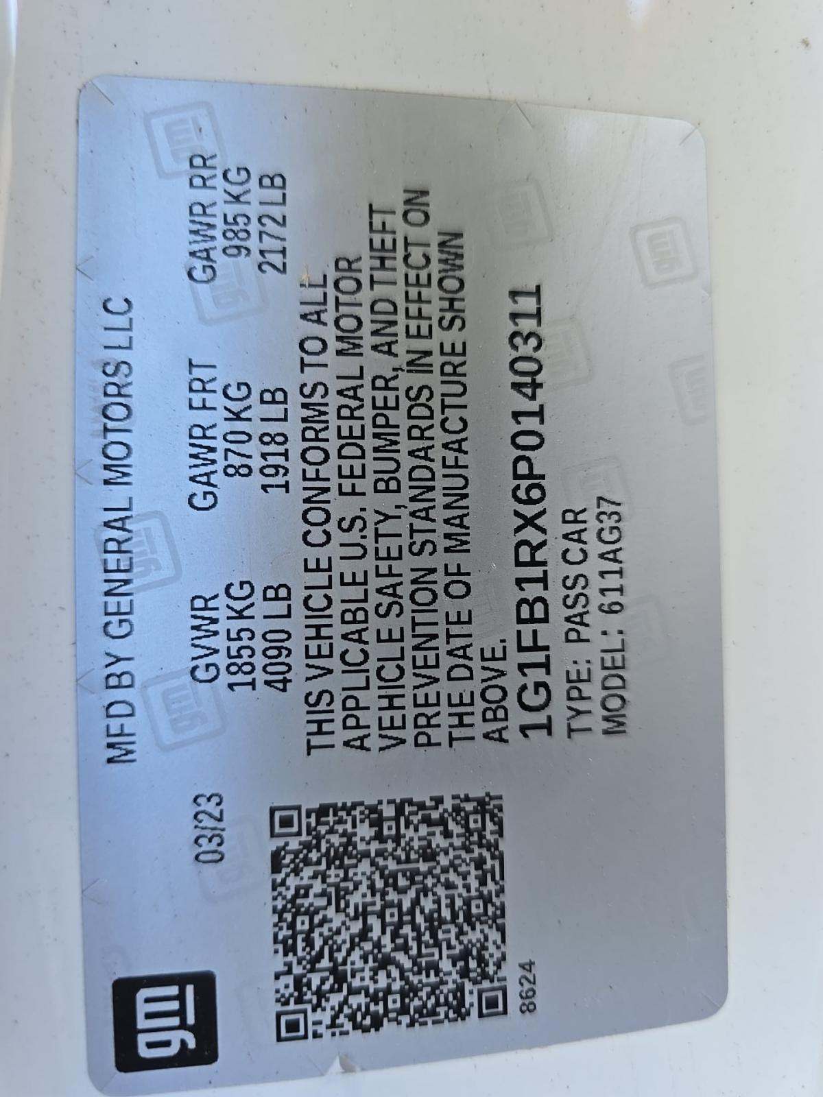 2023 Chevrolet Camaro 1LT RWD