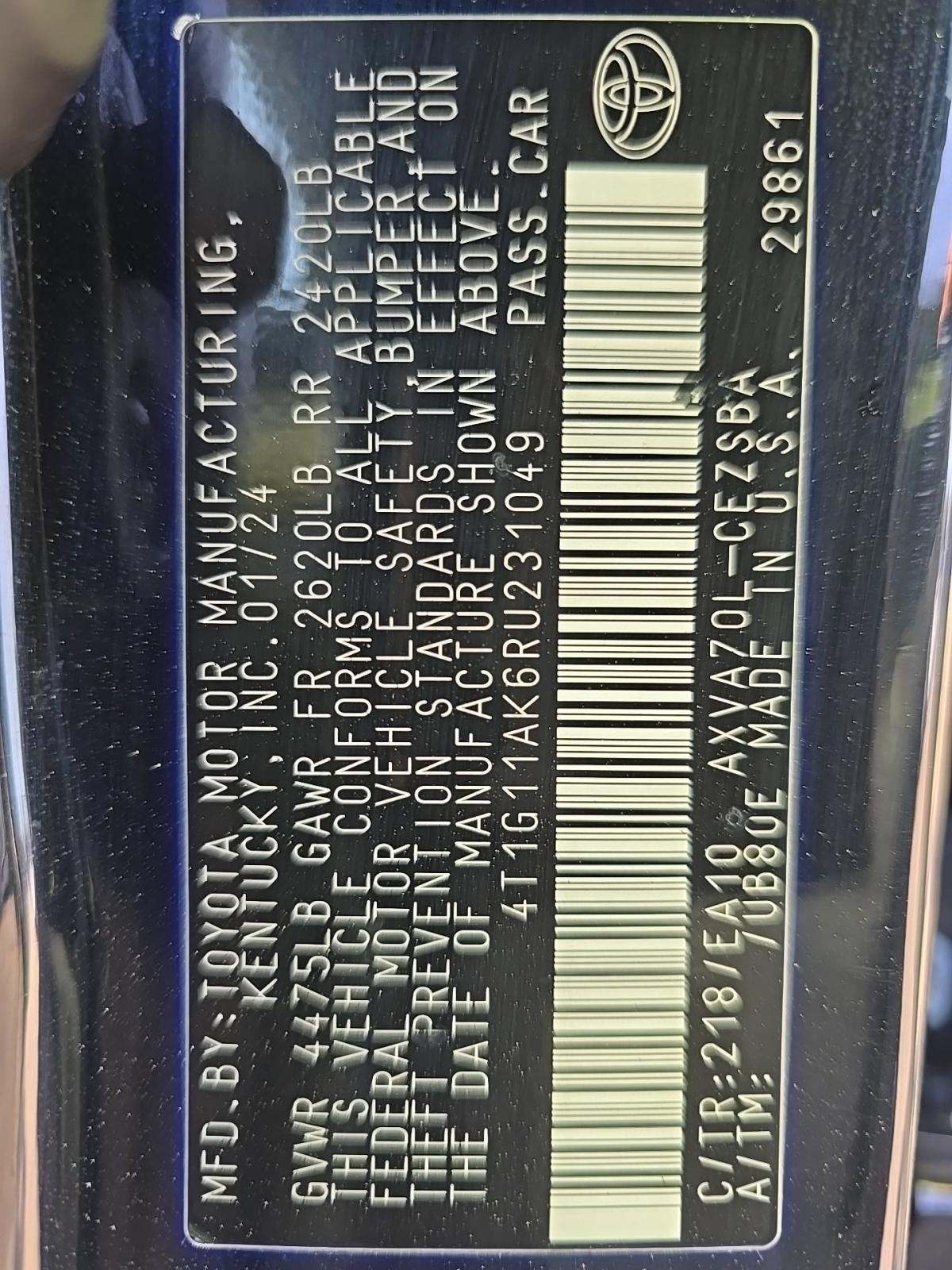 2024 Toyota Camry SE FWD