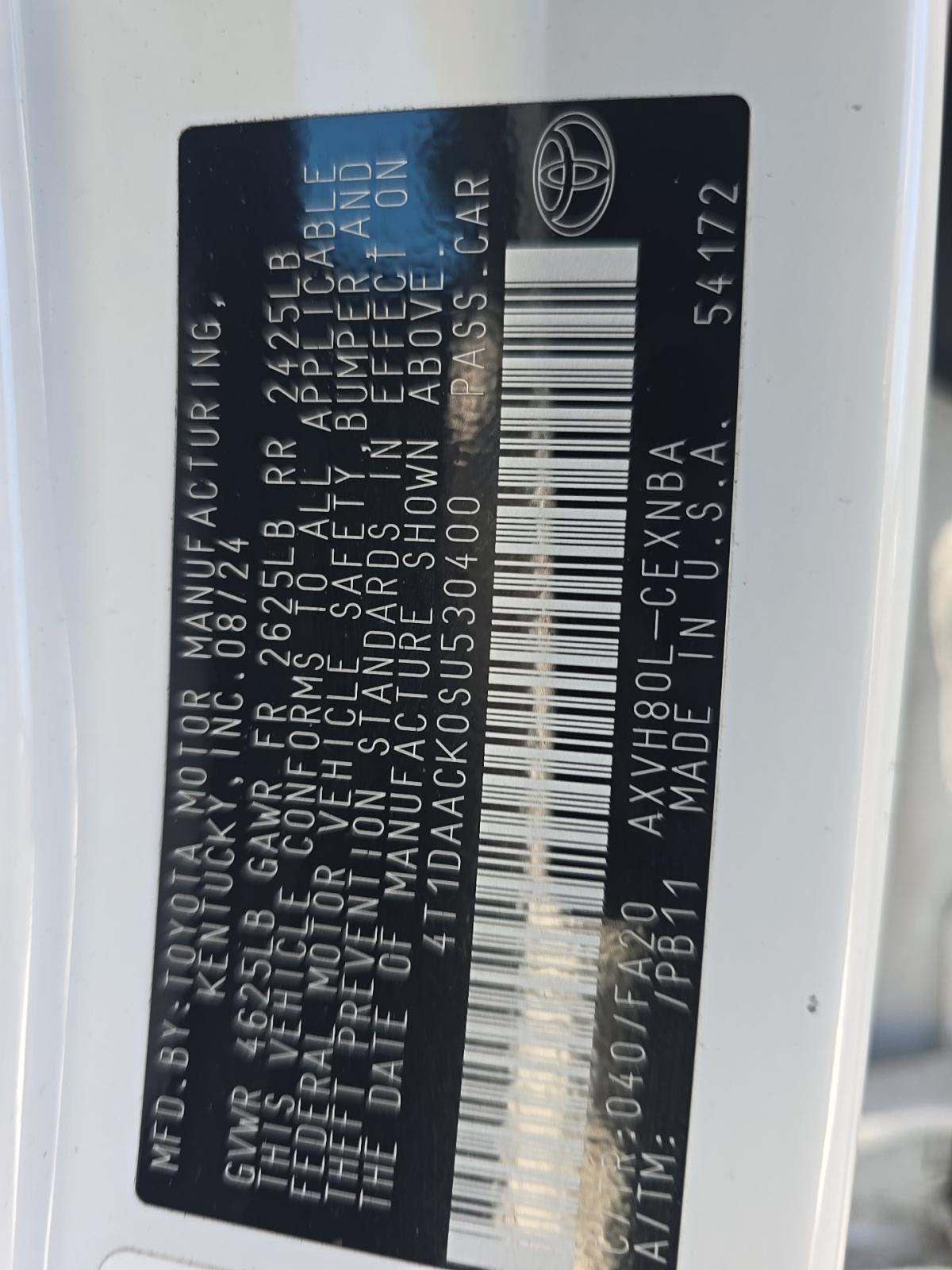 2025 Toyota Camry LE FWD