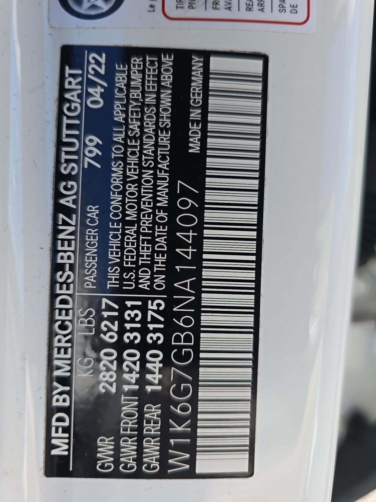 2022 Mercedes-Benz S-Class S 580 AWD