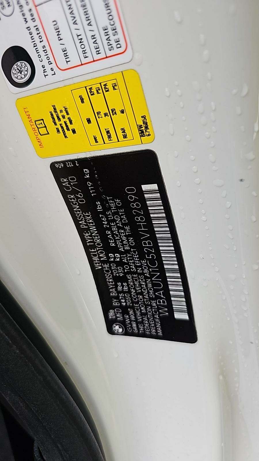 2011 BMW 1 Series 128i RWD