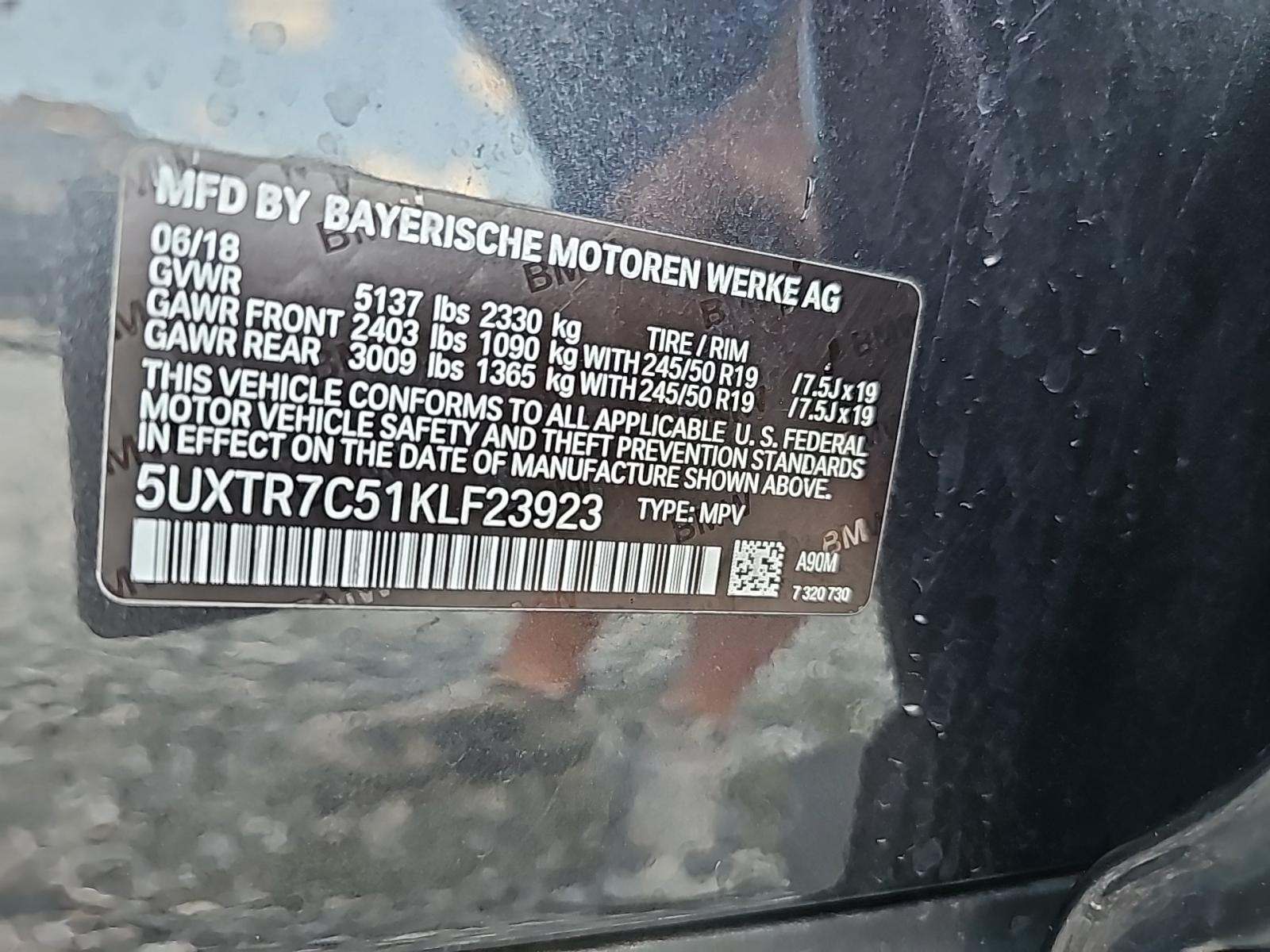 2019 BMW X3 sDrive30i RWD