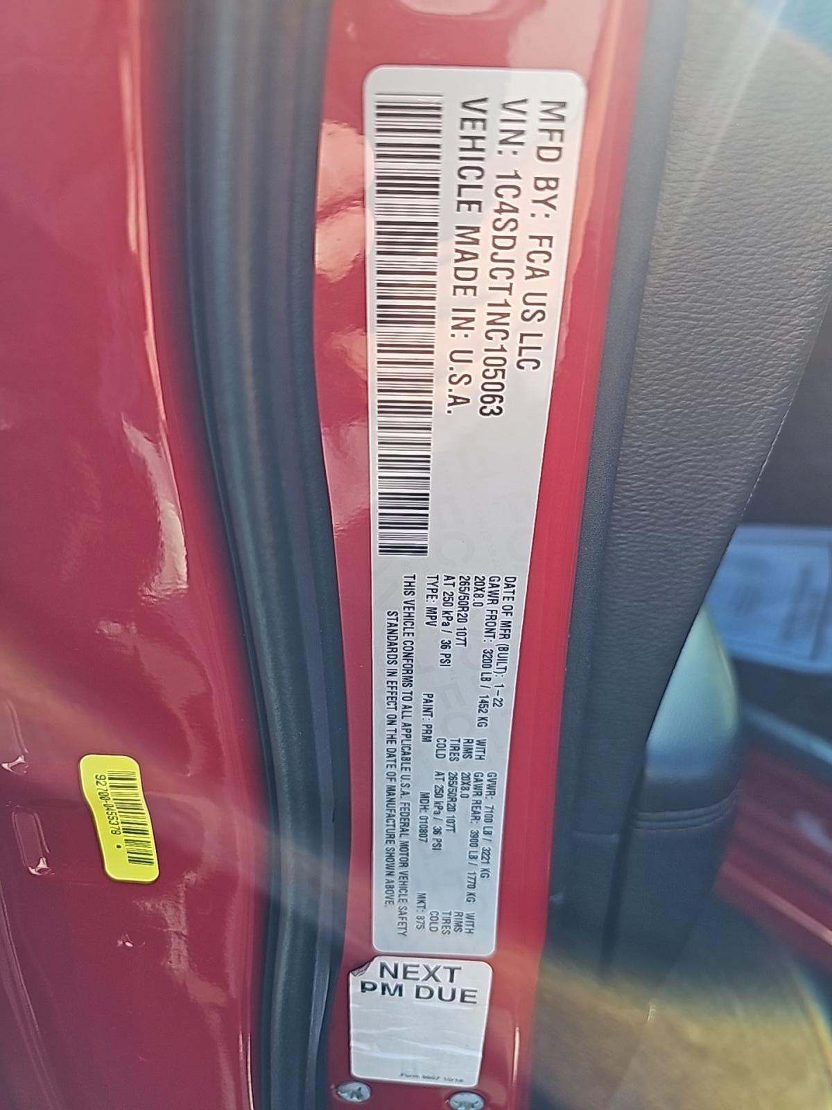 2022 Dodge Durango R/T AWD