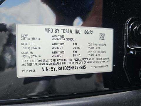 2022 Tesla Model S Plaid AWD