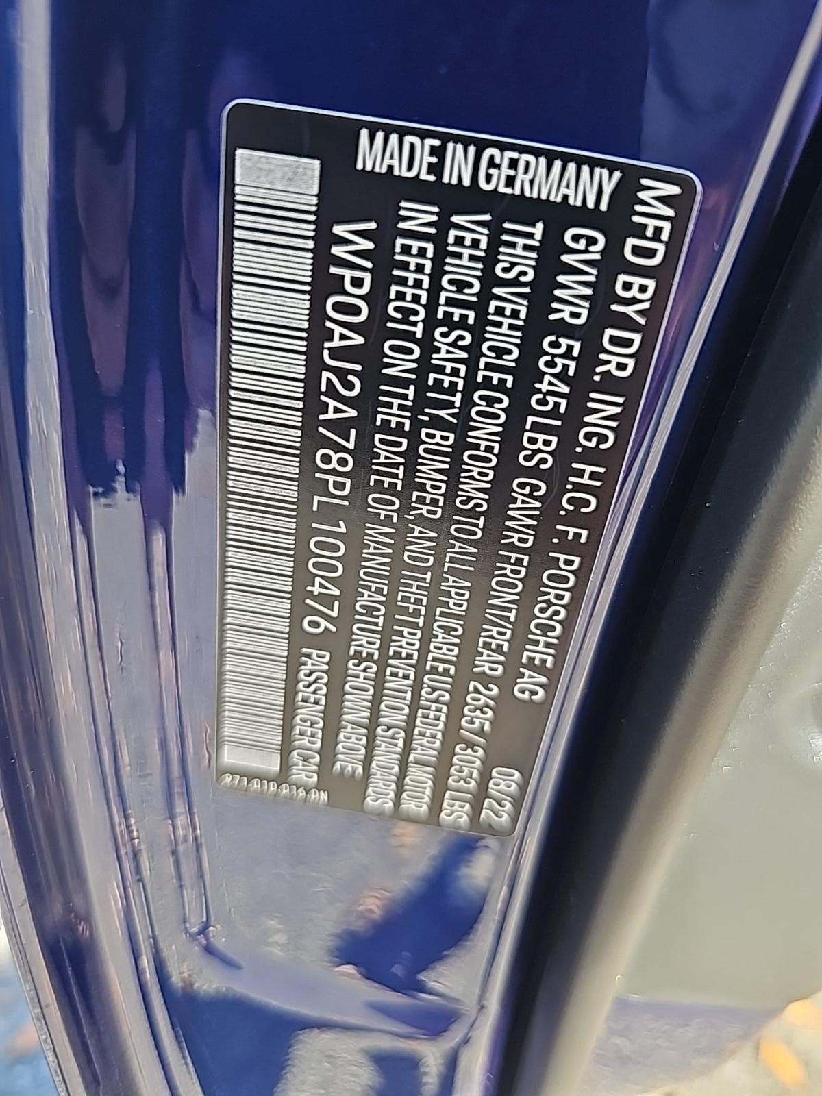 2023 Porsche Panamera Platinum Edition RWD