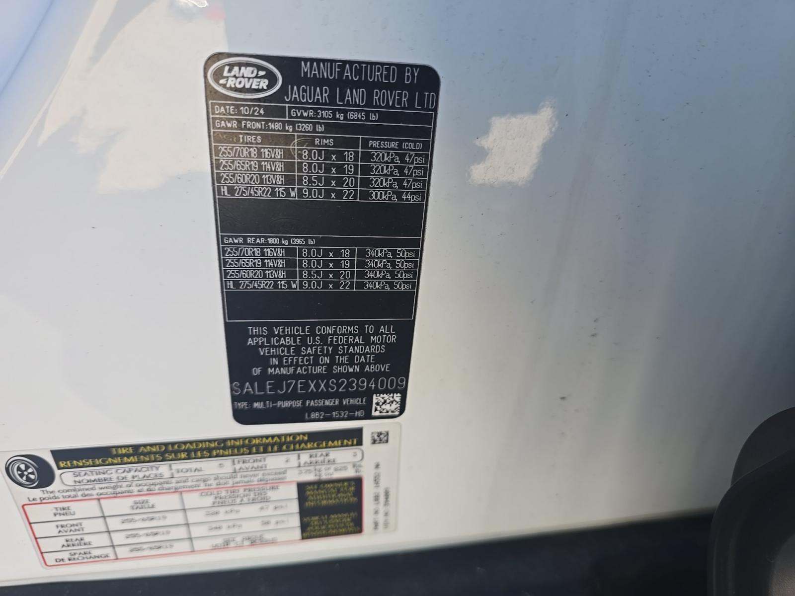 2025 Land Rover Defender 110 S AWD
