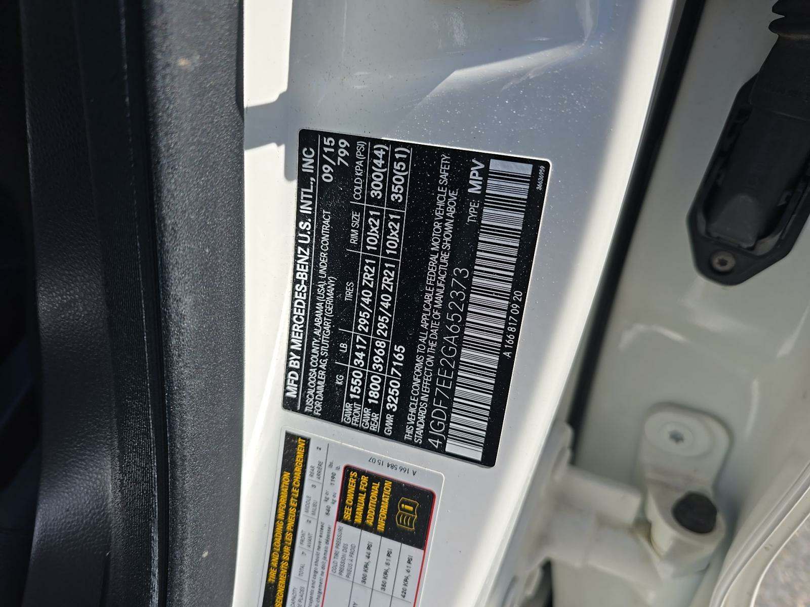 2016 Mercedes-Benz GL-Class AMG GL 63 AWD