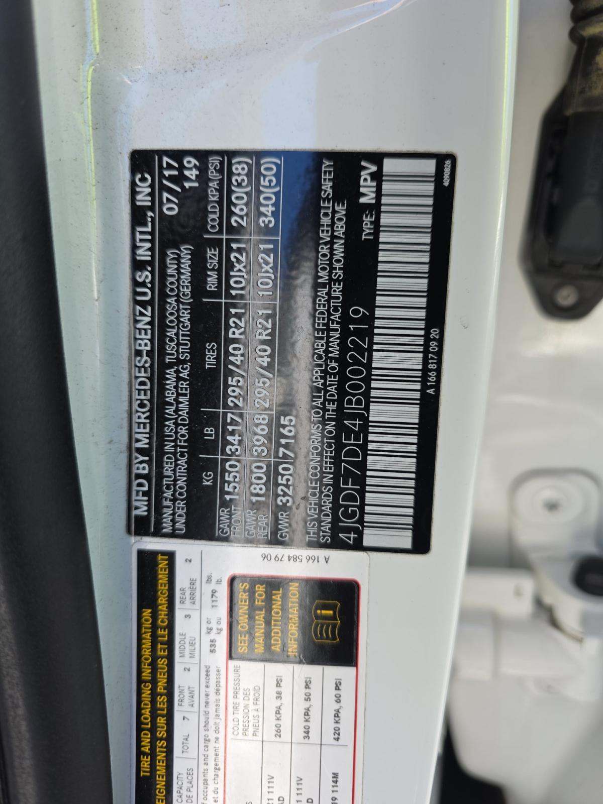 2018 Mercedes-Benz GLS GLS 550 AWD