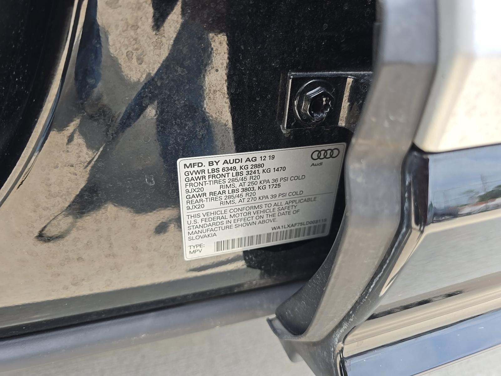 2020 Audi Q7 3.0T Premium Plus AWD