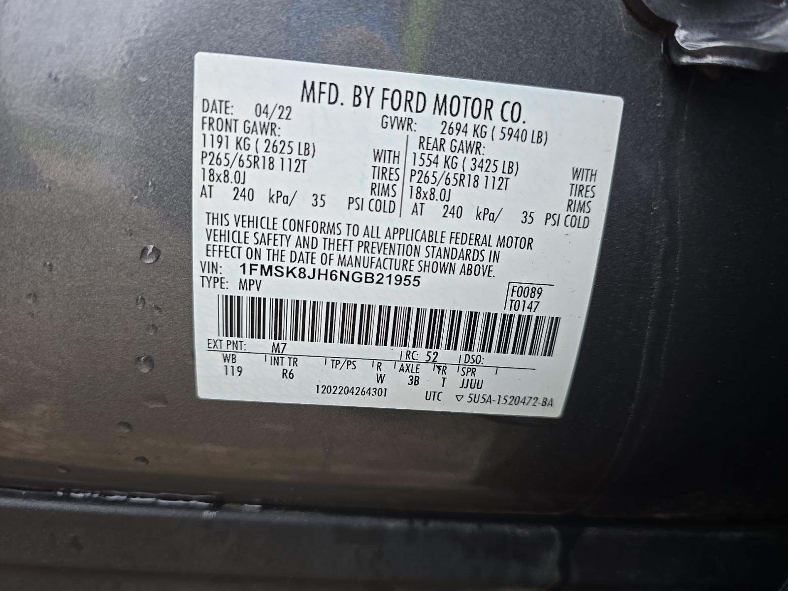 2022 Ford Explorer Timberline AWD