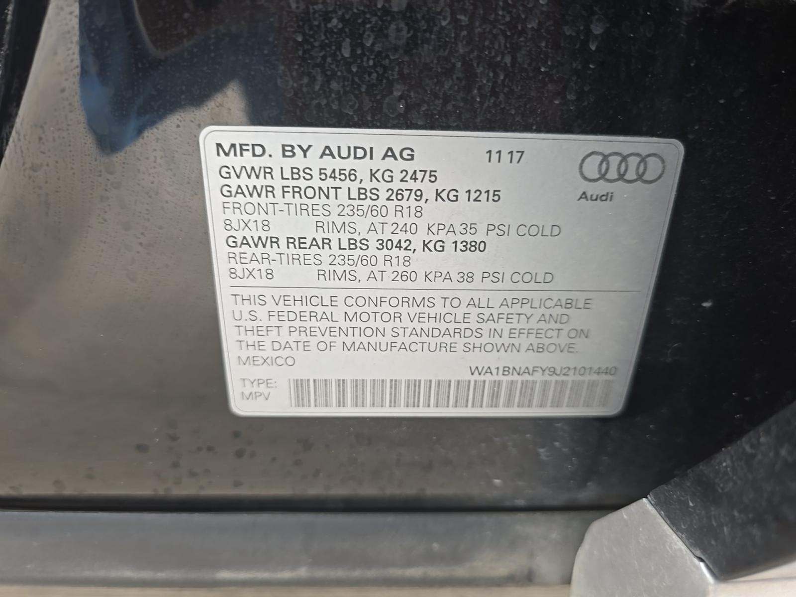 2018 Audi Q5 Premium Plus AWD