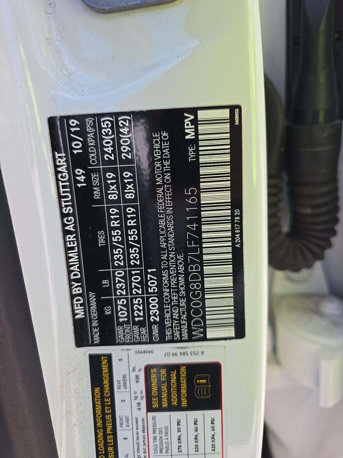 2020 Mercedes-Benz GLC GLC 300 RWD