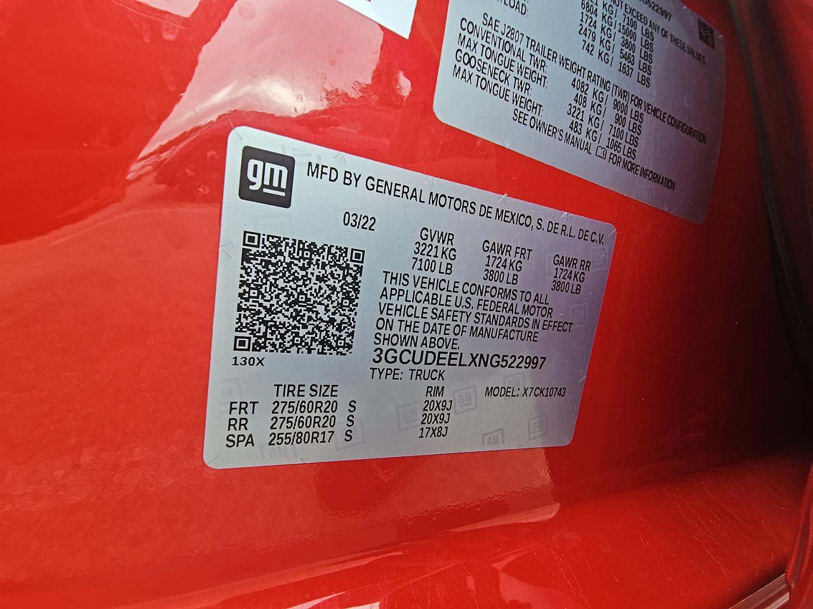 2022 Chevrolet Silverado 1500 RST AWD