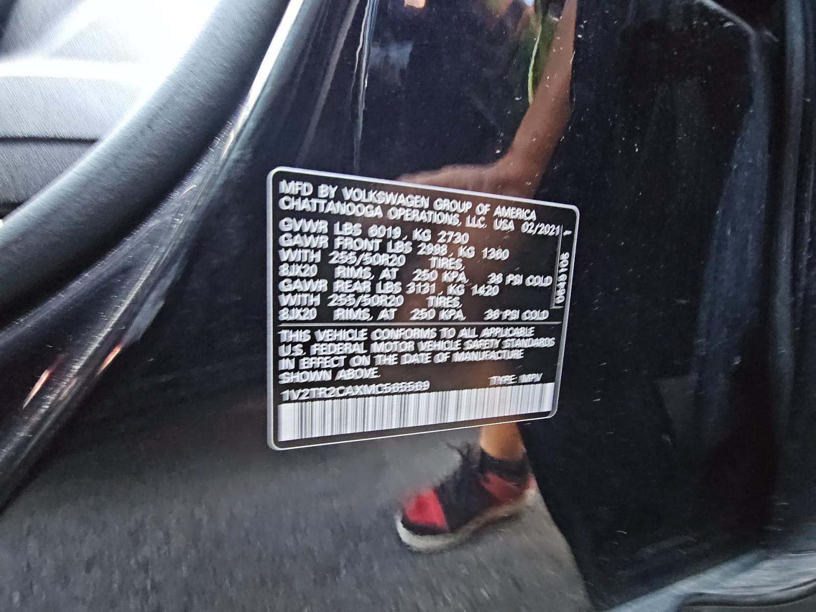 2021 Volkswagen Atlas 3.6L SEL Premium AWD