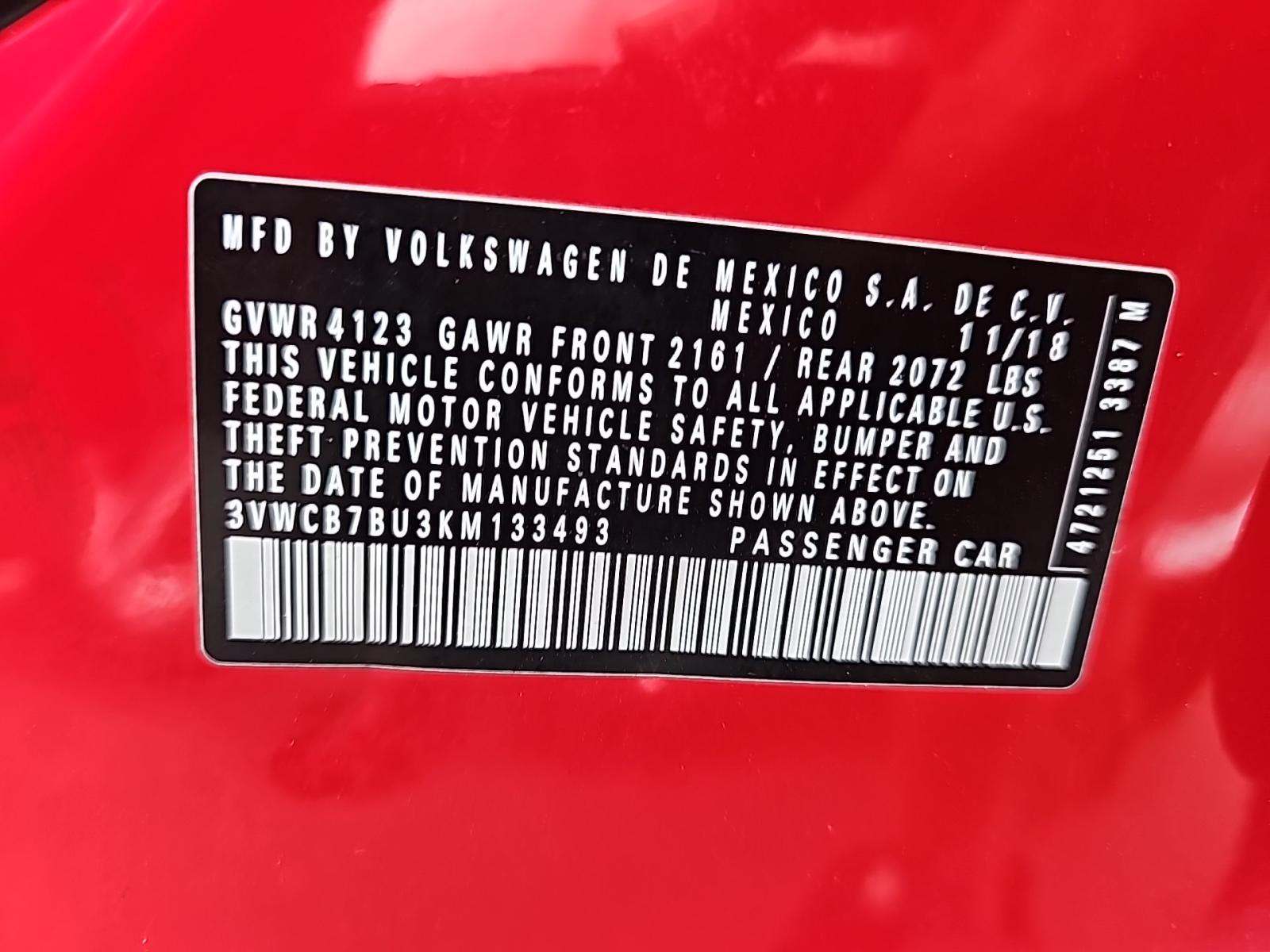 2019 Volkswagen Jetta 1.4T SE FWD