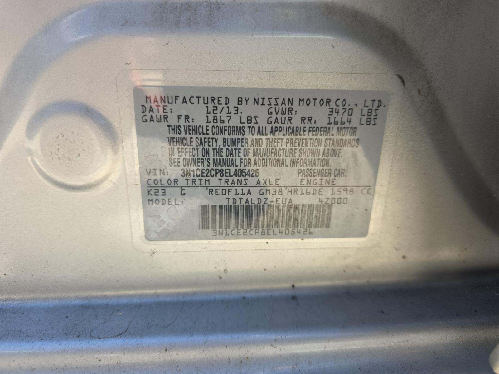 NISSAN VERSA NOTE - 5
