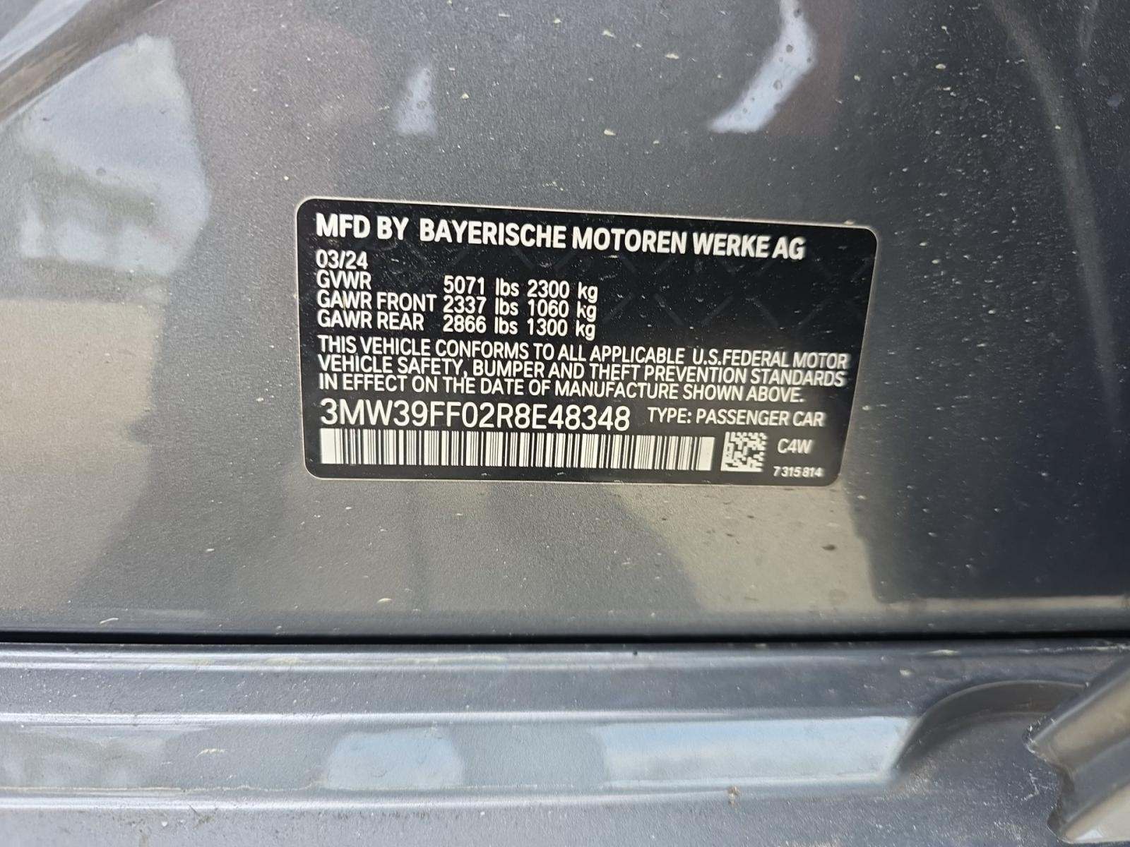 2024 BMW 3 Series 330e RWD