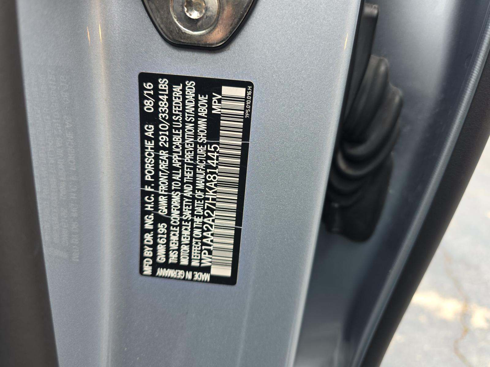 2017 Porsche Cayenne Platinum Edition AWD