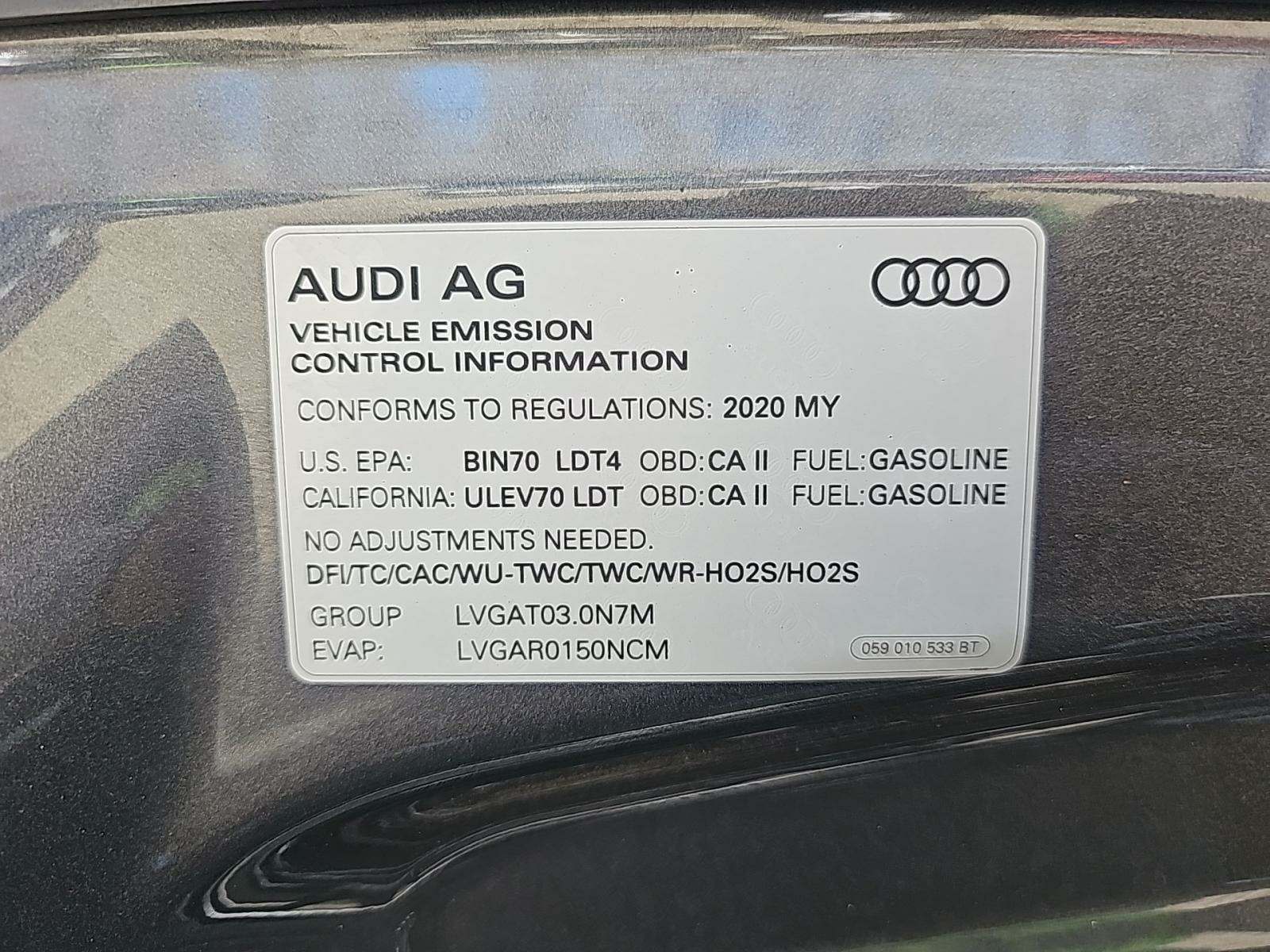 2020 Audi Q7 3.0T Premium Plus AWD