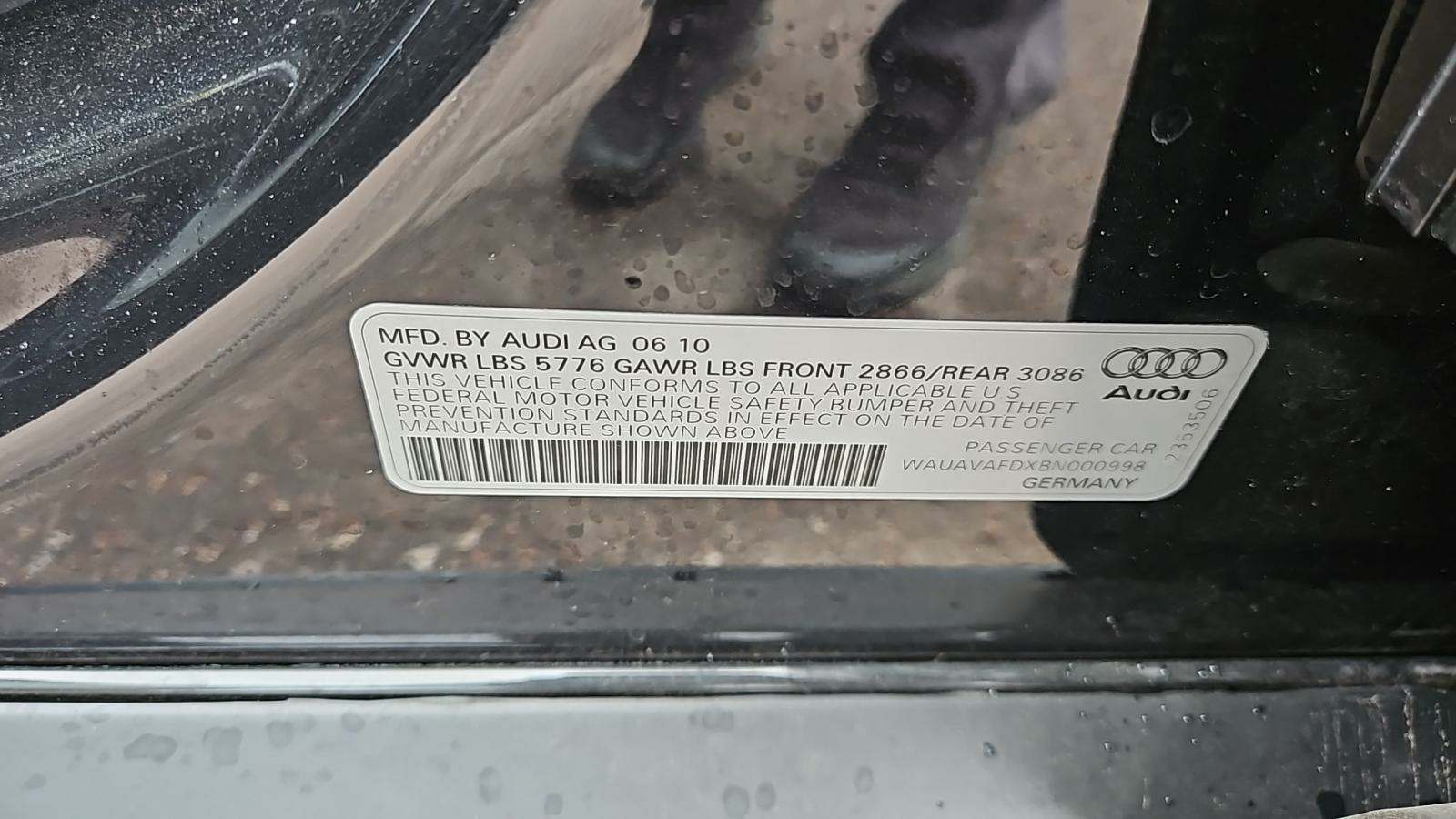 2011 Audi A8 4D SEDAN AWD