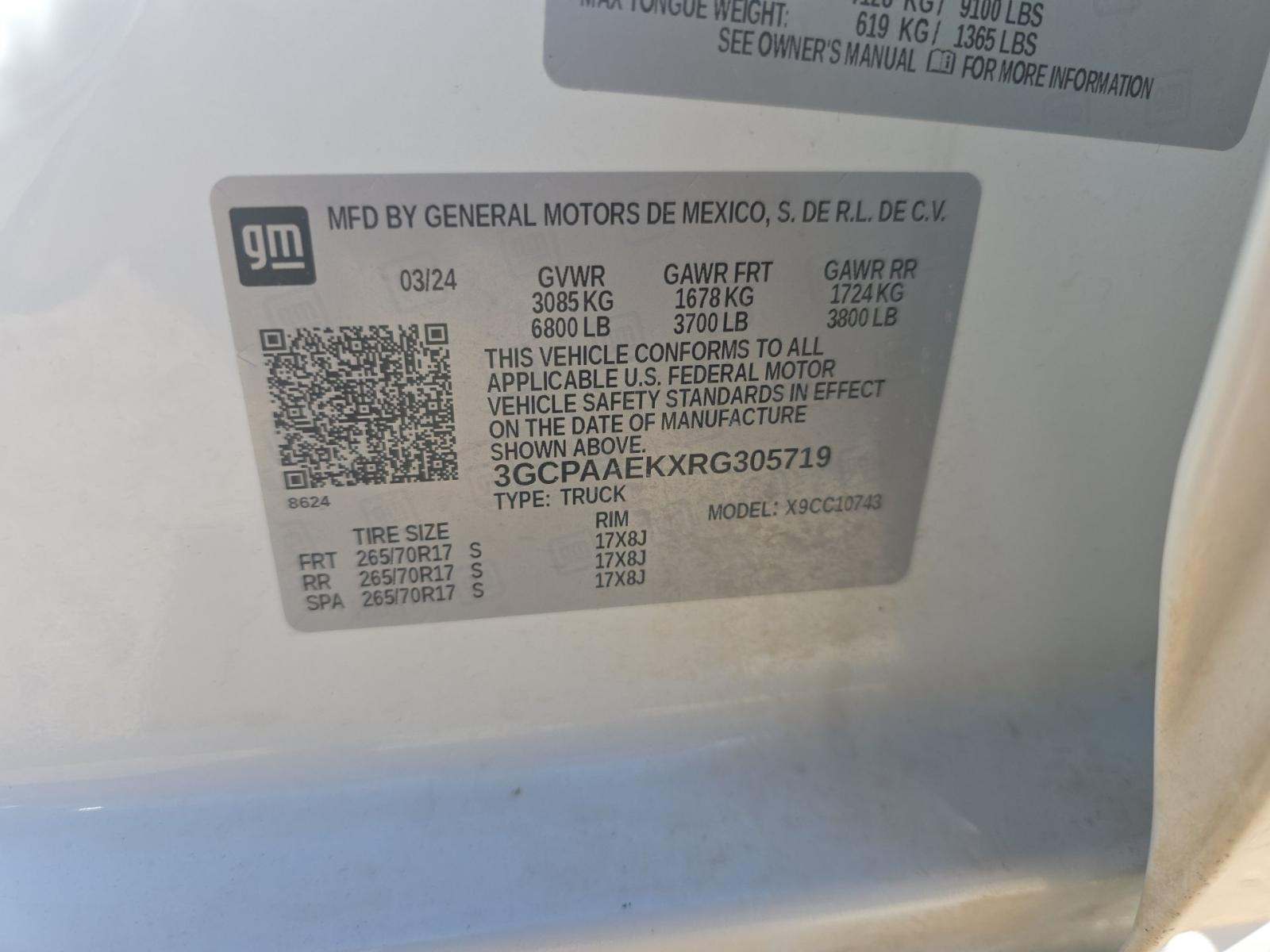 2024 Chevrolet Silverado 1500 Work Truck RWD