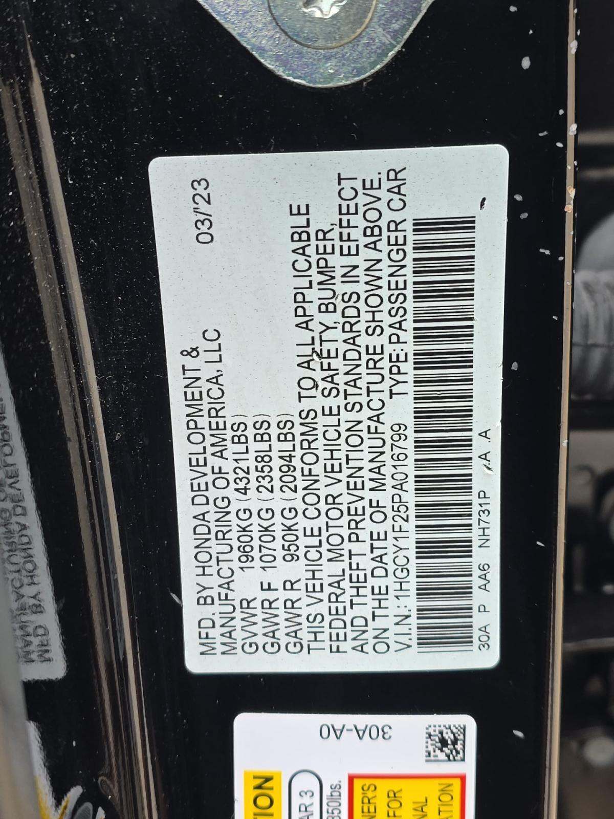 2023 Honda Accord LX FWD