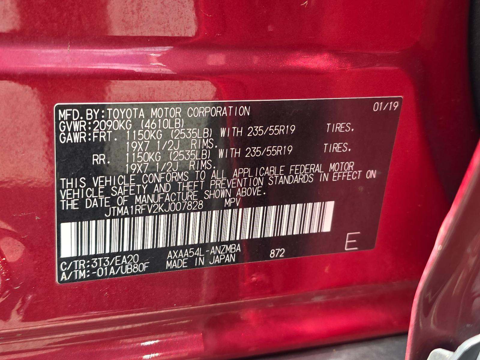 2019 Toyota RAV4 XLE Premium AWD