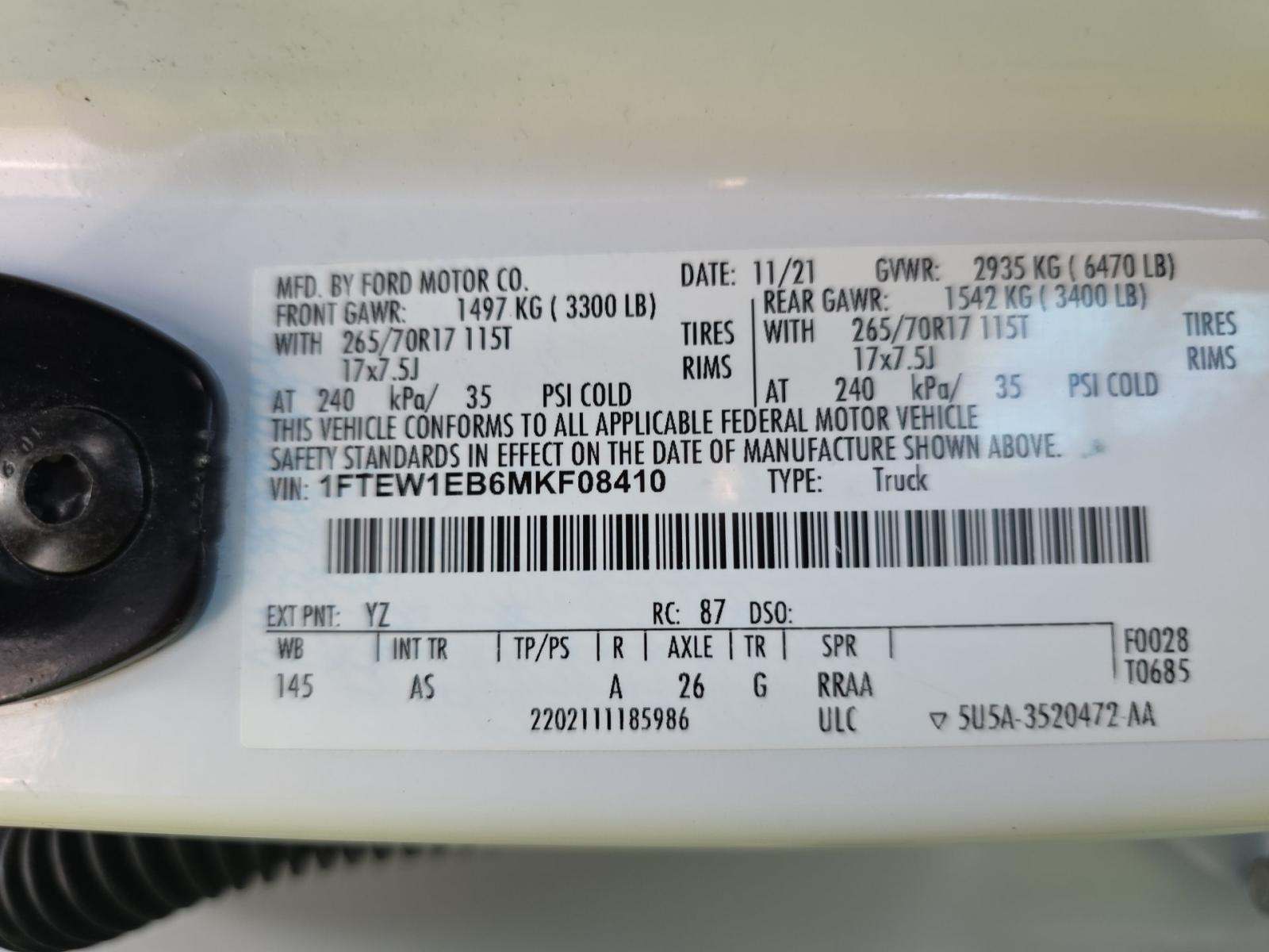 2021 Ford F-150 XL AWD