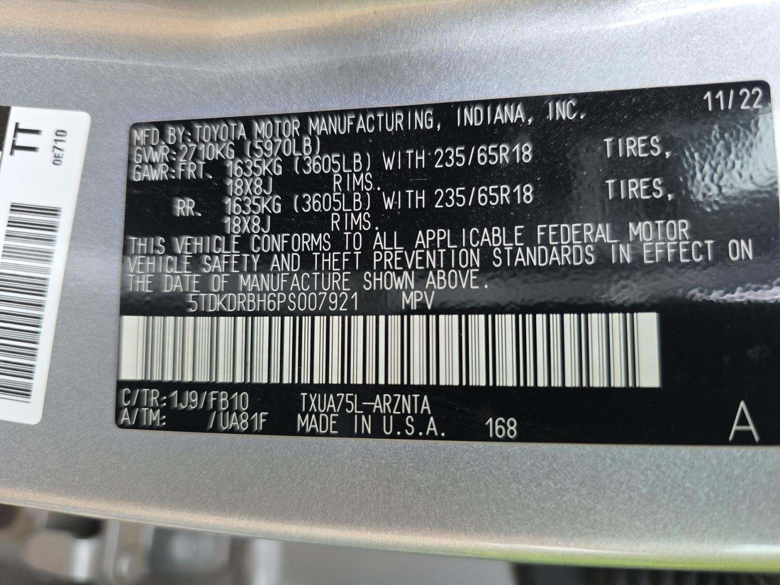 2023 Toyota Highlander LE AWD