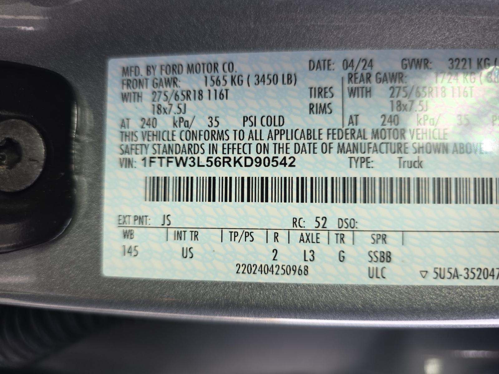 2024 Ford F-150 XLT AWD