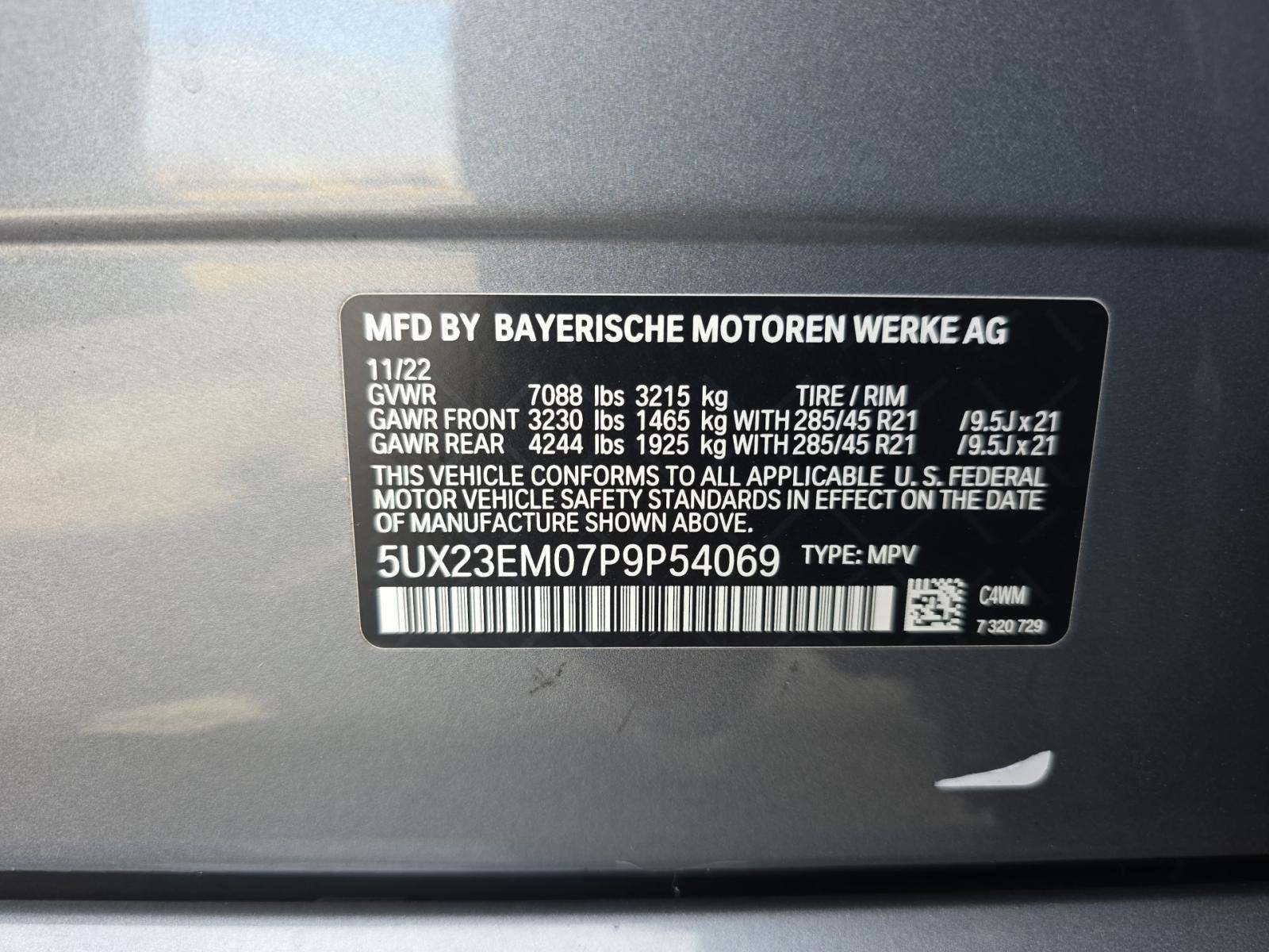 2023 BMW X7 xDrive40i AWD
